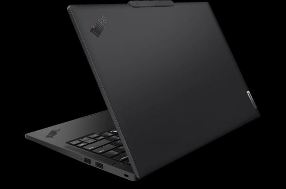 Lenovo ThinkPad T14s - Fotografii oficiale: 11_ThinkPad_T14s_6_Eclipse_Black_3Q_Rear_Left_Lid_Half_Open.jpg