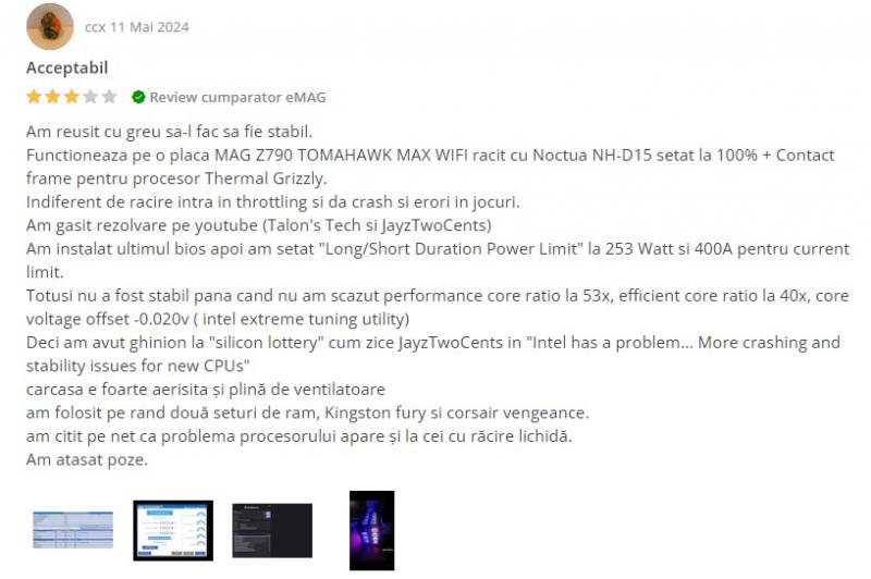 Intel Core i9-14900KF - Stabilitate (review cumpărător eMAG): Screenshot_21.jpg