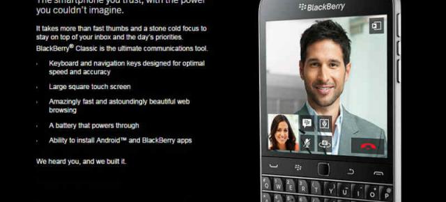 BlackBerry Classic disponibil la precomandă În U.S la un preț de 449$