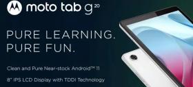 Motorola revine pe piața tabletelor cu modelul Moto Tab G20; Costă sub 150 de dolari, are display de 8 inch și rulează Android 11