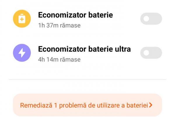 Redmi 10 - Încărcare baterie (screenshots)