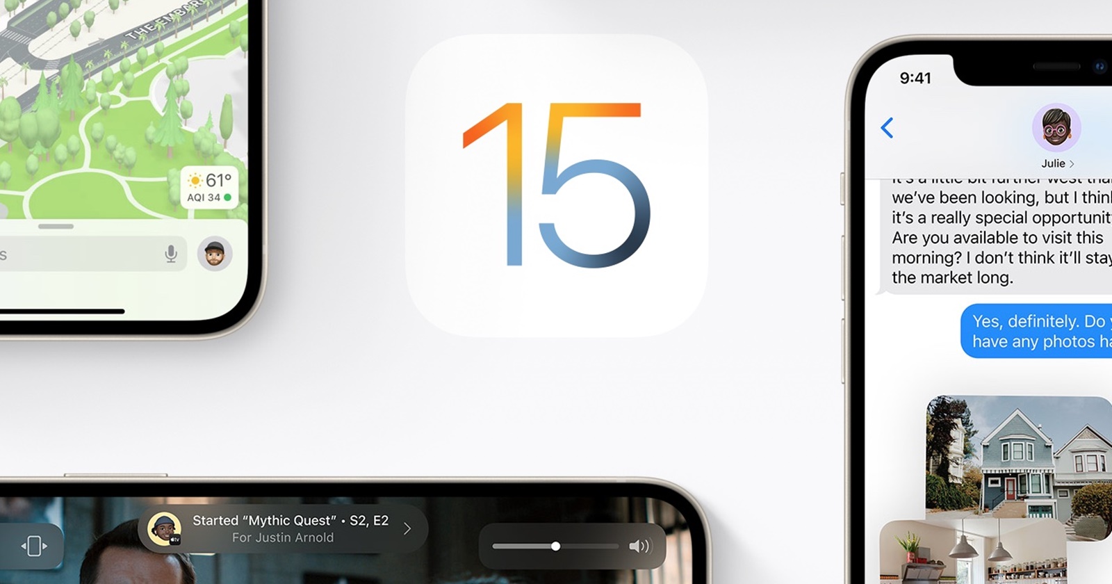 IOS and iPadOS 15.0.1 update is now available!  The problem that the iPhone could not be unlocked using the Apple Watch has been solved thumbnail