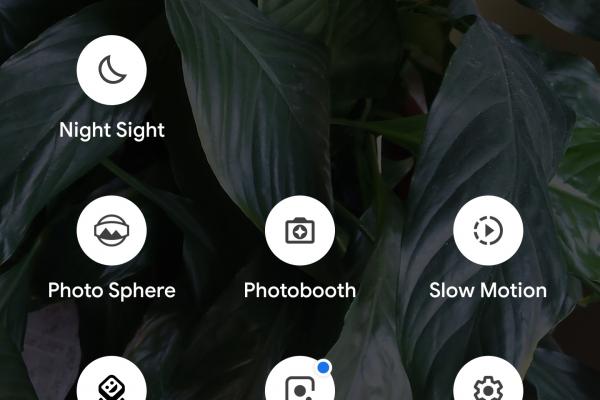 Interfață grafică cameră Google Pixel 3 XL (capturi de ecran)