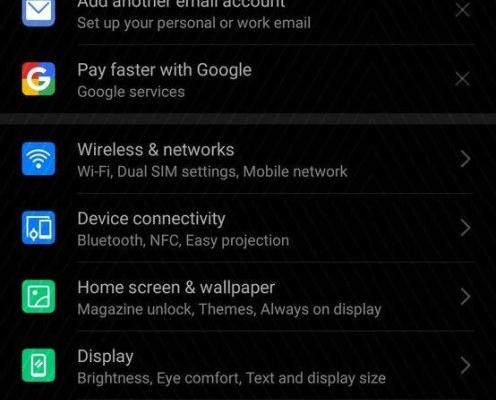 Huawei EMUI 10 - Capturi bulid pre-release