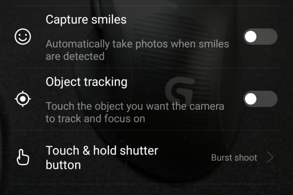 Interfață grafică cameră Huawei Honor 8X