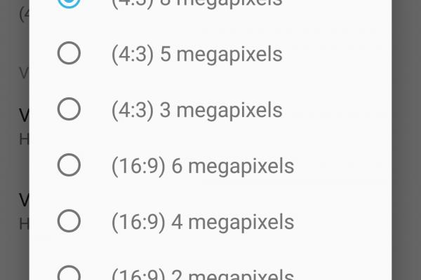 Interfață grafică cameră Nokia 6
