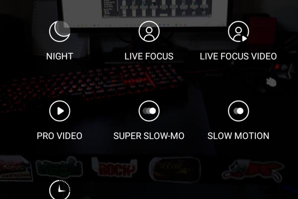 Intrefață grafică cameră Samsung Galaxy S20 (capturi de ecran)