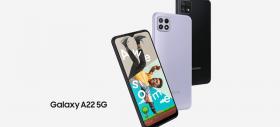 Samsung Galaxy A22 5G este oficial! Smartphone 5G accesibil, ecran de 6.6 inch cu rezoluție Full HD+, refresh rate 90Hz și baterie generoasă, de 5000 mAh