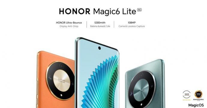 <b>Honor Magic6 Lite premiat de DXOMARK cu standardul GOLD Label pentru autonomia excepțională a bateriei</b>Smartphone-ul Honor Magic6 Lite a primit de curând recenzia detaliată Mobilissimo, iar un capitol la care merită toate aprecierile trebuie să fie bateria și în special autonomia la playback video, acolo unde am atins 25h 43m