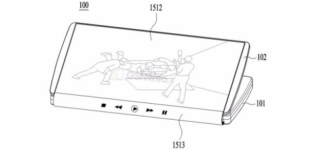 LG brevetează un hibrid telefon-tabletă, care se poate îndoi în secţiune verticală
