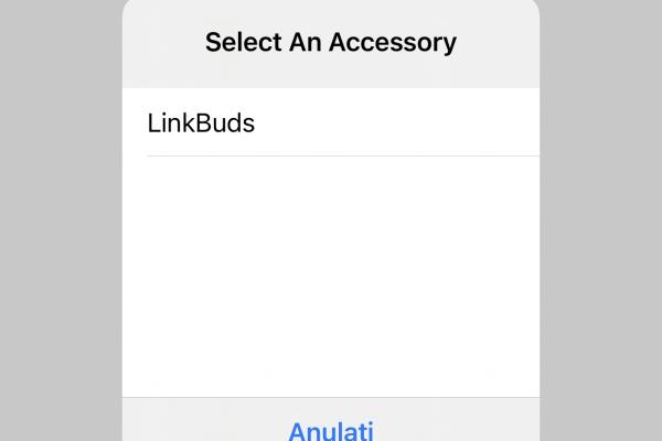 Capturi ecran aplicație Sony LinkBuds