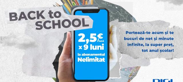 Revine campania „Back to School” la DIGI, cu 50% reducere în primele 9 luni la portare