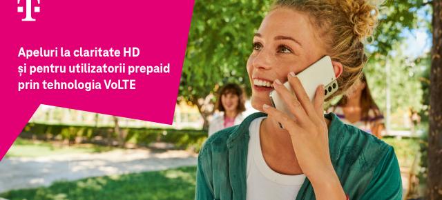 De astăzi și utilizatorii de cartele preplătite TELEKOM beneficiază de serviciul VoLTE, fără costuri suplimentare