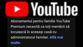 Adio conturi YouTube Premium împărțite între prieteni? Google trimite avertismente utilizatorilor Family din România