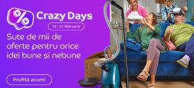 eMAG Crazy Days revine cu sute de mii de oferte în perioada 13 - 21 februarie; Ce produse vedetă am găsit?