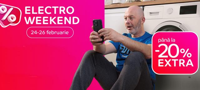 Electro Weekend aduce extra-redueri pe final de săptămână la eMAG: Telefoane, electrocasnice mari si mici, gadget-uri pentru toate buzunarele