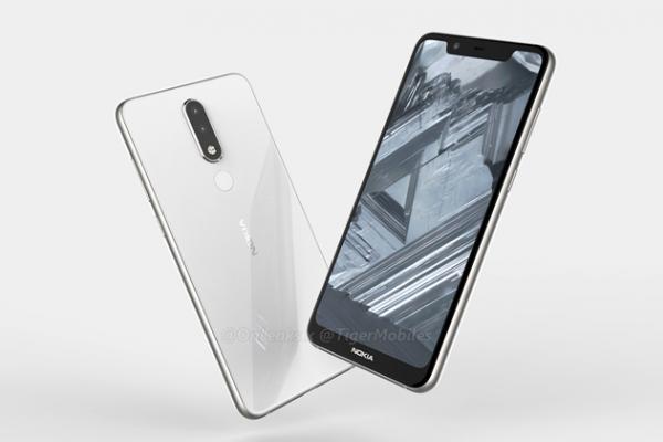 Nokia 5.1 Plus ni se prezintă în randări detaliate; Are cameră duală și ecran cu decupaj