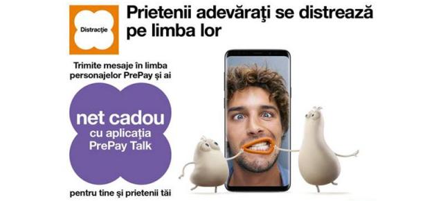 Orange România lansează aplicaţia PrePay Talk: Internet cadou de până la 50 GB, cu Milidge şi Doig în mesaje video