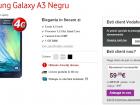 Samsung Galaxy A3 disponibil acum prin intermediul Vodafone la prețul de 1.100 lei fără abonament