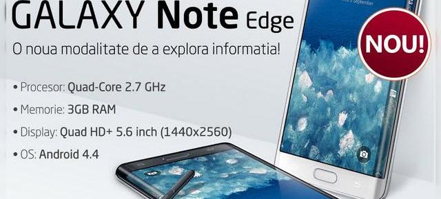 Samsung Galaxy Note Edge disponibil acum și prin intermediul MarketOnline.ro