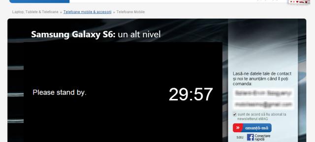 Samsung Galaxy S6 are deja pagina de precomandă la eMAG.ro