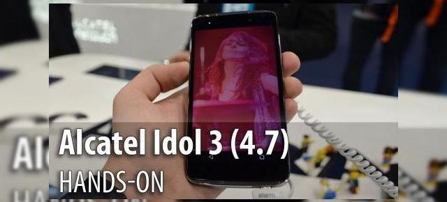 MWC 2015: Alcatel Idol 3 (4.7) hands-on - un telefon midrange elegant, cu margini cromate şi glossy (Video)