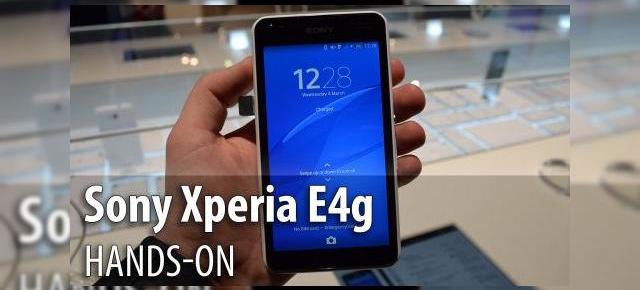 MWC 2015: Sony Xperia E4g hands-on - telefon accesibil cu baterie puternică şi 4G LTE (Video)