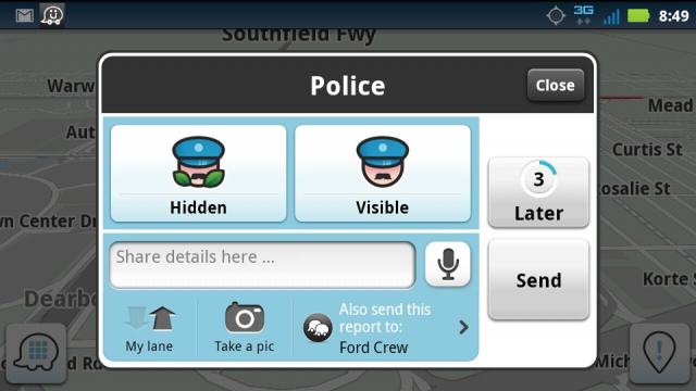 <b>Cu poliție sau fără? Poliția din SUA face presiuni asupra Google pentru a bloca funcția de avertizare Waze Traffic, care le indica poziția</b>Waze este o aplicație pentru șoferi, care combina rețeaua de socializare cu navigarea GPS, iar printre funcțiile sale se afla și una de avertizare cu privire la poziția poliției în apropierea șoferului. Aparent, poliția din SUA nu e mulțumită...