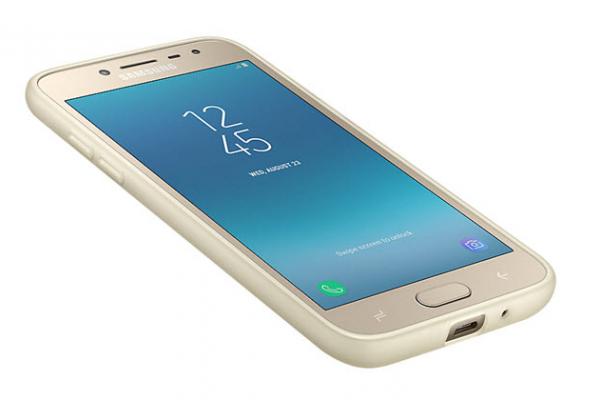 Samsung Galaxy J2 (2018) este menționat chiar pe site-ul oficial; apar randări și huse ale sale