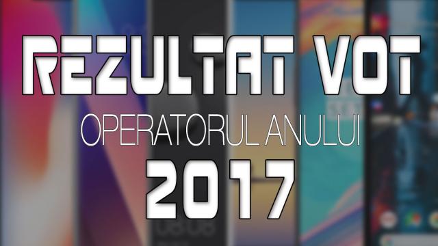 <b>Votul cititorilor Mobilissimo.ro: Cel mai apreciat operator de telefonie din 2017 este...</b>Am centralizat voturile voastre, ale cititorilor Mobilissimo.ro nu doar pentru a afla care vi se pare cel mai popular telefon high end al anului, dar şi pentru a vedea ce preferinţe aveţi în materie de operatori. Dacă vă place cantitatea mare de GB date d