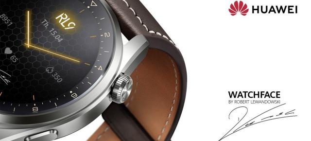 Huawei aduce watchface-uri speciale cu Robert Lewandowski pe ceasurile Watch 3 și Watch 3 Pro