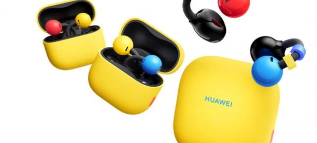Huawei FreeClip 2 se transformă în căști-cercei bicolore, cu accesorii interschimbabile și carcasă galbenă