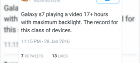 Samsung Galaxy S7 ar urma să ofere 17 ore de playback video, conform unui zvonac veteran