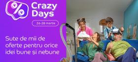 eMAG Crazy Days revine în perioada 26-28 martie cu mii de oferte bune! Ce produse pui în lista de favorite?