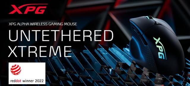 XPG lansează mouse-ul de gaming ergonomic și performant ALPHA - câștigător Red Dot Design Award 2022