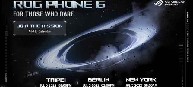 ASUS ROG Phone 6 va debuta oficial pe data de 5 iulie; Noul smartphone de gaming va avea procesor Snapdragon 8+ Gen1