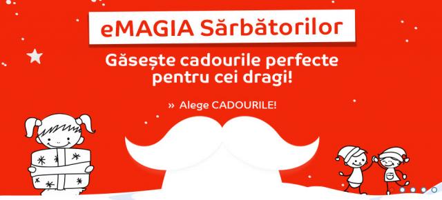 eMAG continuă campania de reduceri cu ocazia Sărbătorilor de Iarnă; iată câteva dintre produsele aflate în ofertă