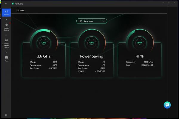 Gigabyte Aero X16 - Zona GiMATE