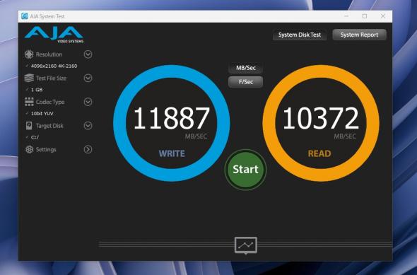 Kingston FURY Renegade G5 - Benchmark-uri: AJA-4K.jpg