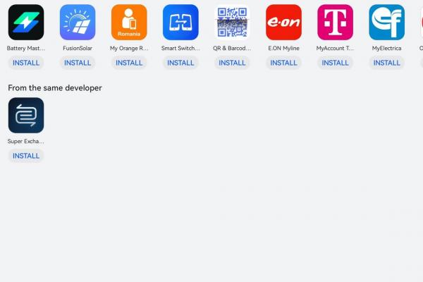 Screenshots interfață grafică HUAWEI MatePad 11.5 (2025) PaperMatte