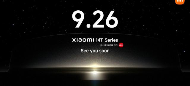 Xiaomi 14T se lansează pe data de 26 septembrie; Avem și o versiune 14T Pro