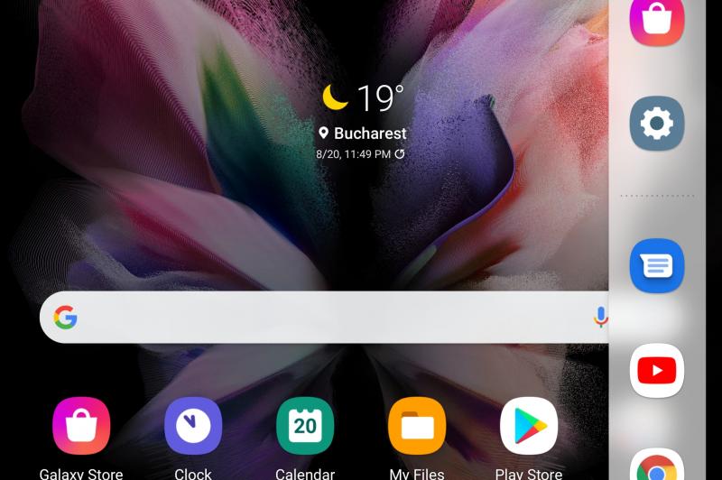 Galerie capturi de ecran Samsung Galaxy Z Fold 3 (Screenshots intefață grafică): Screenshot_20210820-235316_One UI Home.jpg