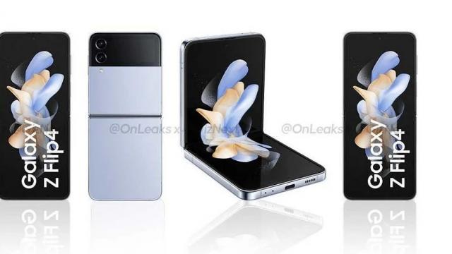 <b>Samsung Galaxy Z Flip4 se lasă admirat din toate unghiurile și vine pe nuanțe de gri, violet, albastru și rose gold</b>Cu pași repezi ne apropiem de 10 august, data lansării lui Galaxy Z Fold 4 și Galaxy Z Flip 4 - noile telefoane pliabile flagship din portofoliul Samsung. Acestea au înregistrat o mulțime de leak-uri în ultimele săptămâni, iar astăzi mai bifăm