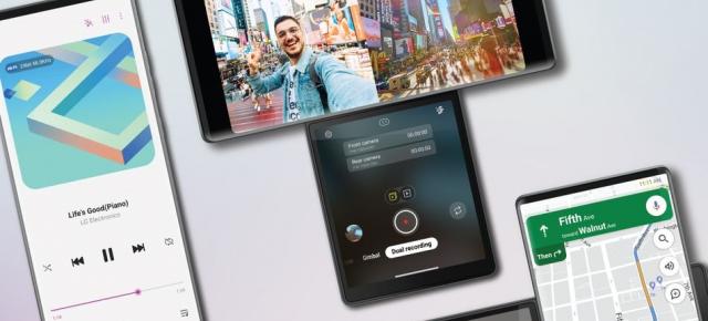 LG Wing este anunțat oficial și surprinde prin două display-uri, dintre care unul rotativ; Telefon pentru multitasking, gaming și multimedia