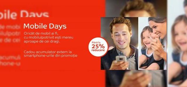 <b>eMAG Mobile Days vine cu promoții speciale și cadouri la achiziția smartphone-urilor incluse în ofertă</b>Promoțiile celor de la eMAG se țin lanț, iar astăzi ne &icirc;ndreptăm privirea către o nouă campanie denumită Mobile Days. După cum vă puteți da seama, promoțiile sunt &icirc;ndreptate exclusiv către zona smartphone unde avem o gamă largă...