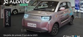 Allview CityZEN, în topul înmatriculărilor de electrice compacte! Creștere susținută în ciuda unui program Rabla întârziat
