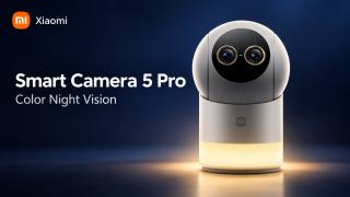Xiaomi Smart Camera 5 Pro vede color și noaptea; AI-ul de 1,5 TOPS poate procesa local alertele