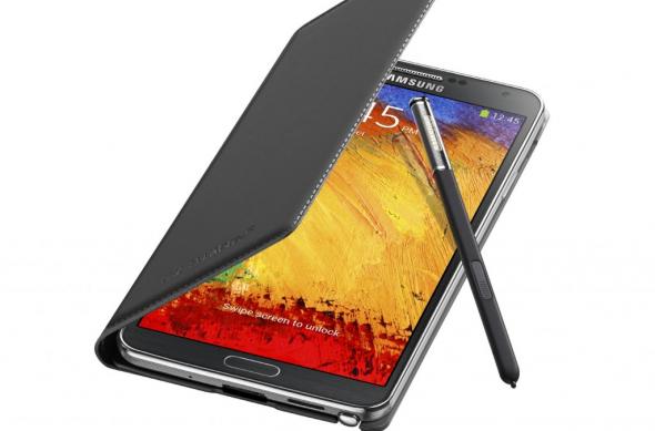 IFA 2013: Samsung lansează phablet-ul Galaxy Note 3 și smartwatch-ul Galaxy Gear; Iată detaliile complete!: galaxy_note3_flipcover_004_open_pen_jet_black.jpg