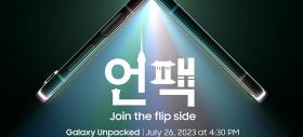 Samsung confirmă evenimentul Unpacked de pe 26 iulie, ziua în care sosesc Galaxy Z Flip5, Z Fold5, ceasurile Watch6 și tabletele Tab S9