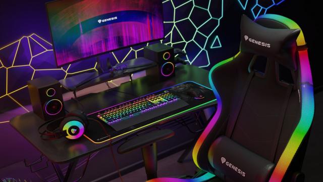 <b>Genesis oferă un setup de gaming cu iluminare RGB, la sub 3000 de lei: tastatură, mouse, scaun gaming, birou gaming</b>Genesis, brand cu experienţă de peste 11 ani în zona de gaming, cu raport foarte bun calitate-preț oferă celor pasionaţi de jocuri o recomandare de setup complet de gaming cu iluminare RGB. Şi asta la un preţ atractiv

